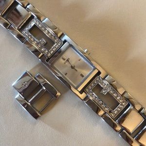 Guess watch with diamond embellishment